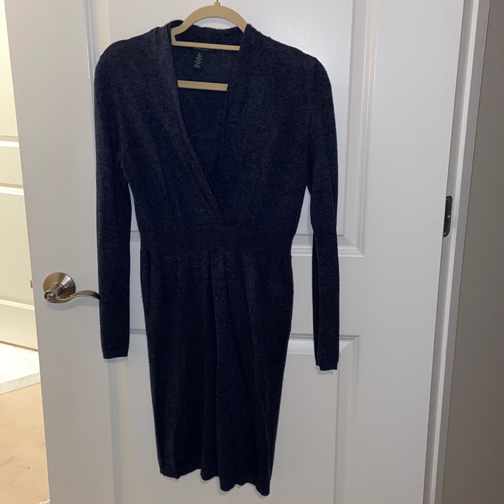 PL Ralph Lauren Jeans co.Navy vNeck Sweater dress